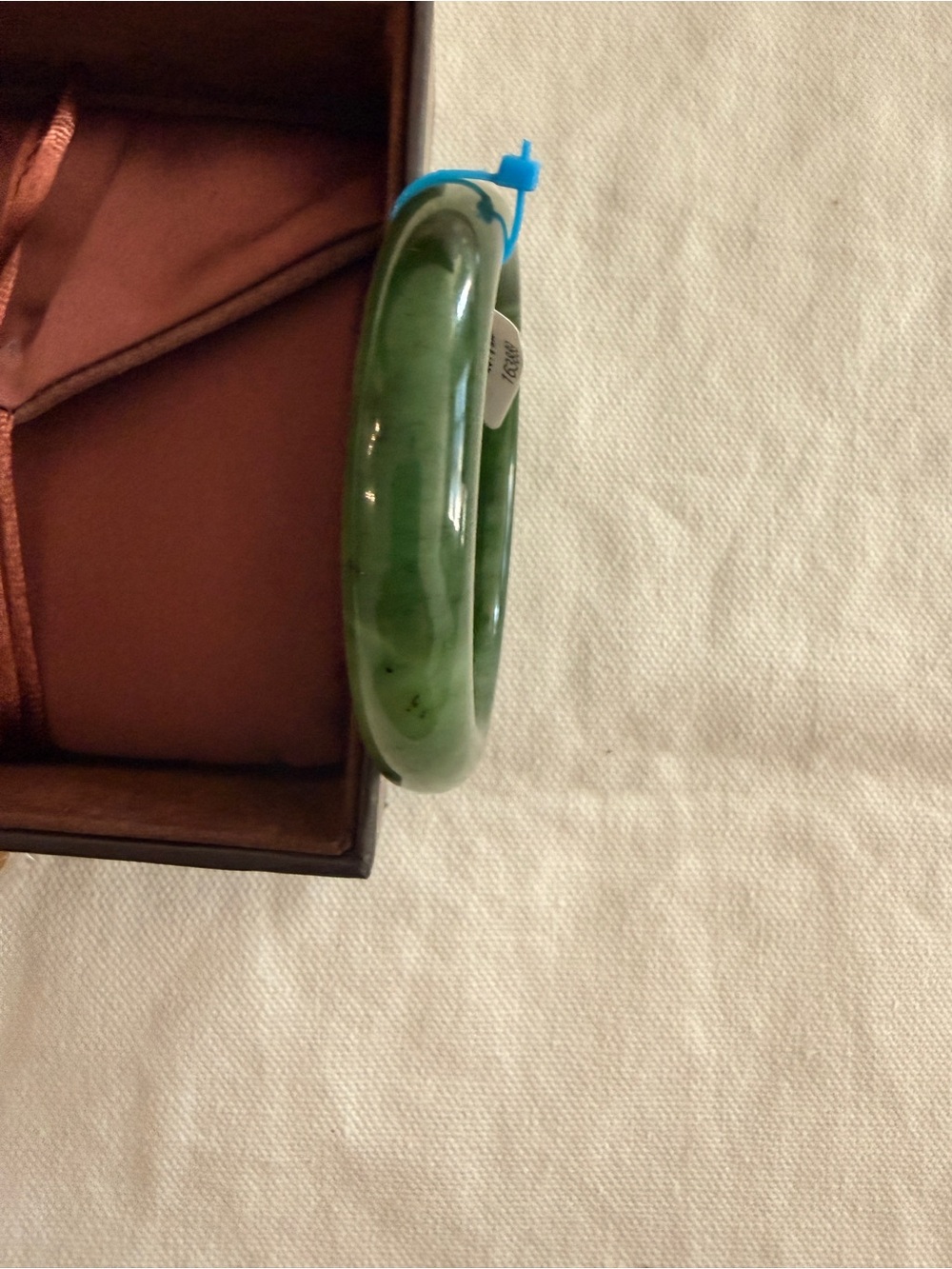 Certified Natural Green Jade Bangle Bracelet 俄七 - Picture 11 of 12